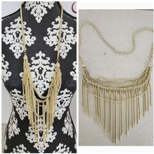 Kendra Scott Landry Fringe Elegant Gold Tassel Necklace